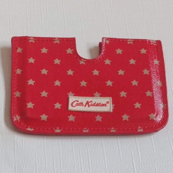 FUN Cath Kidston Card Carry Folder Cath Kidston Bright Red Star Wallet - Picture 1 of 4